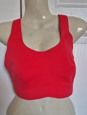 lululemon Lightweight Red Racer Back Sport Bra, Lightly Padded